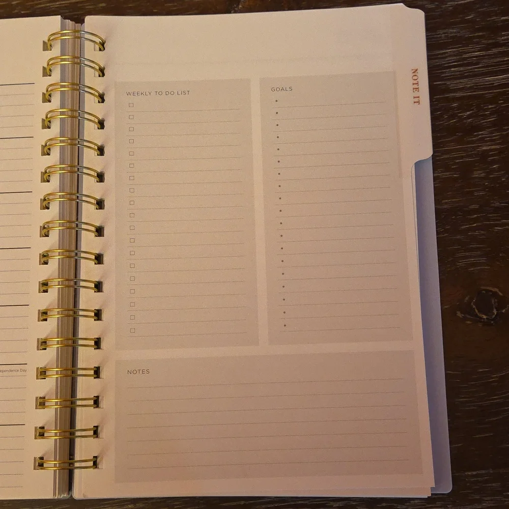 New😍 Blue Sky Weekly/Monthly July 2025-June 2026 Planner Notes 5.875x8.625